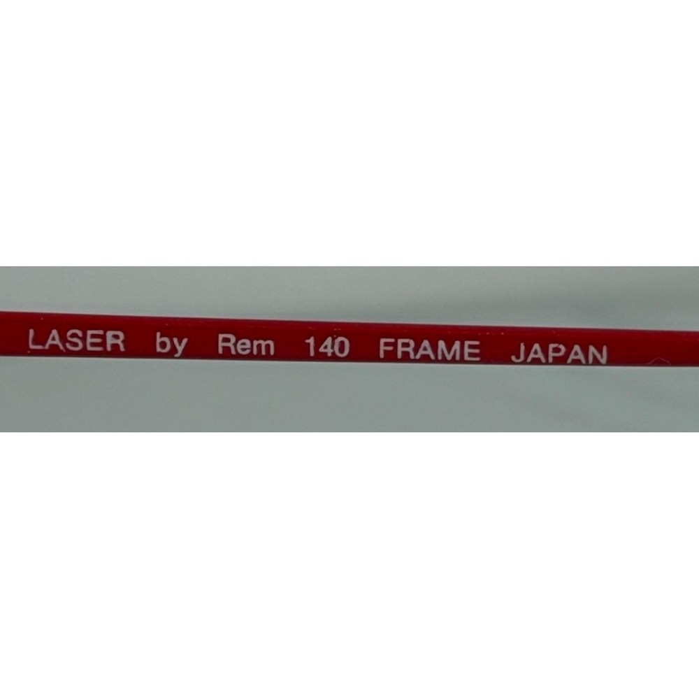 Rem LASER Carbon 22 Eyeglass Frames Red-Gloss 52x18x140 Japan - Picture 3 of 7